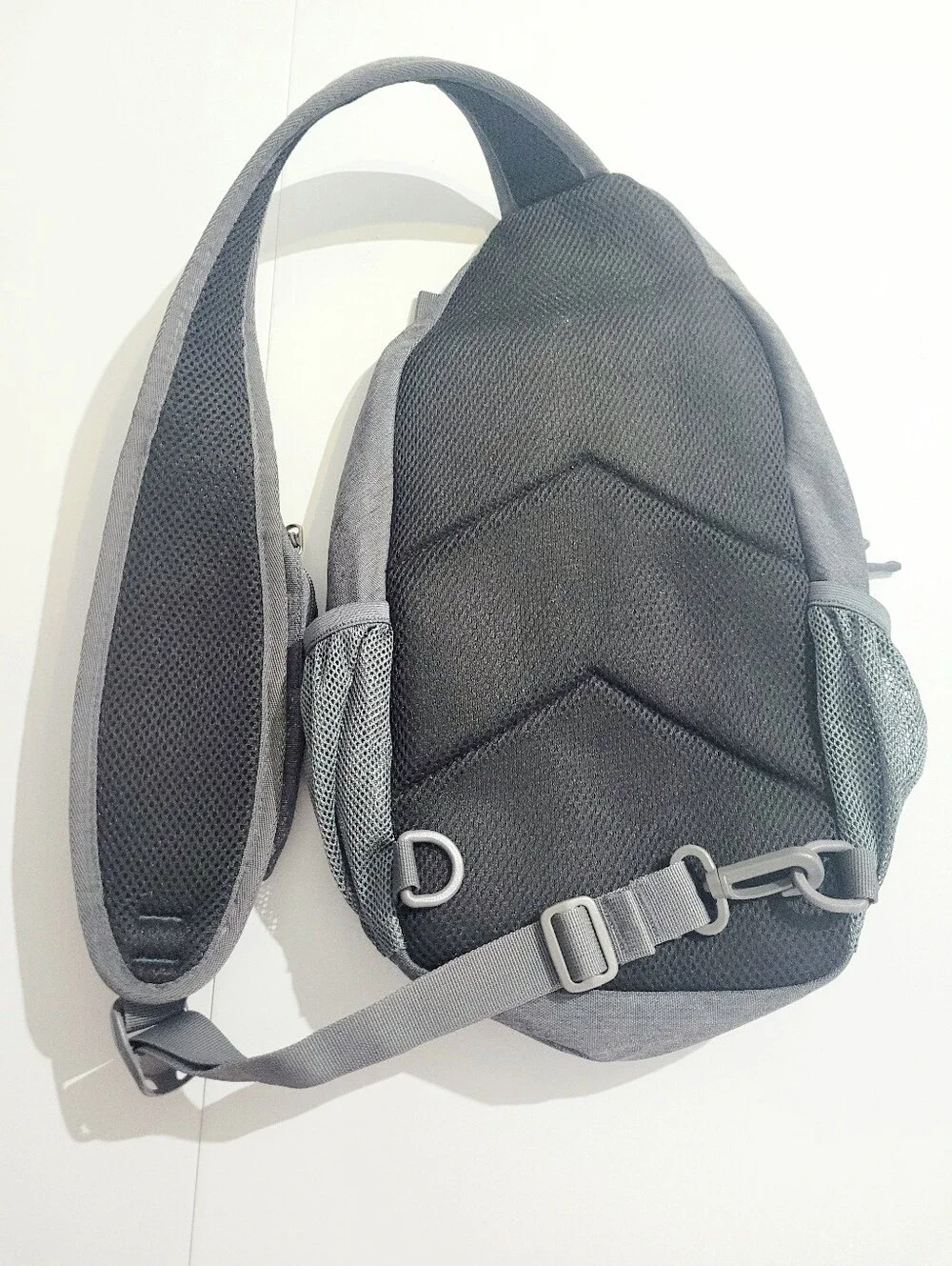 Waterfly Sling Backpack Crossbody Chest Bag Gray Travel Hiking Daypack Unisex